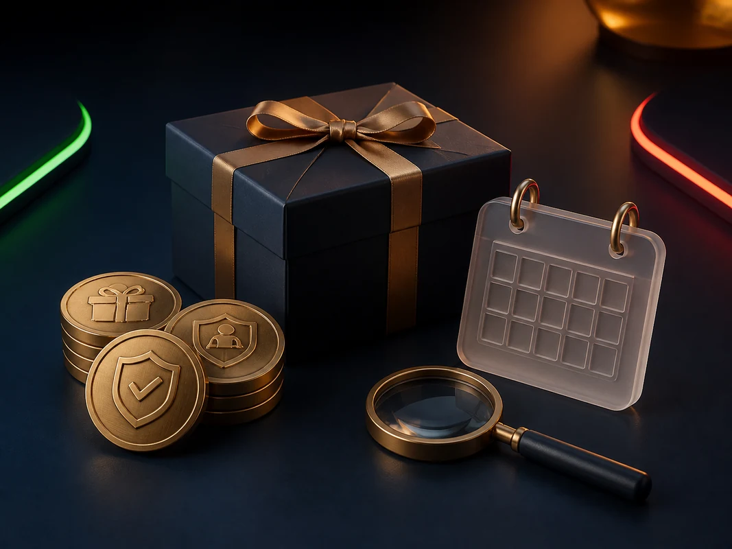 Concetto originale per verificare le condizioni di un bonus casino
