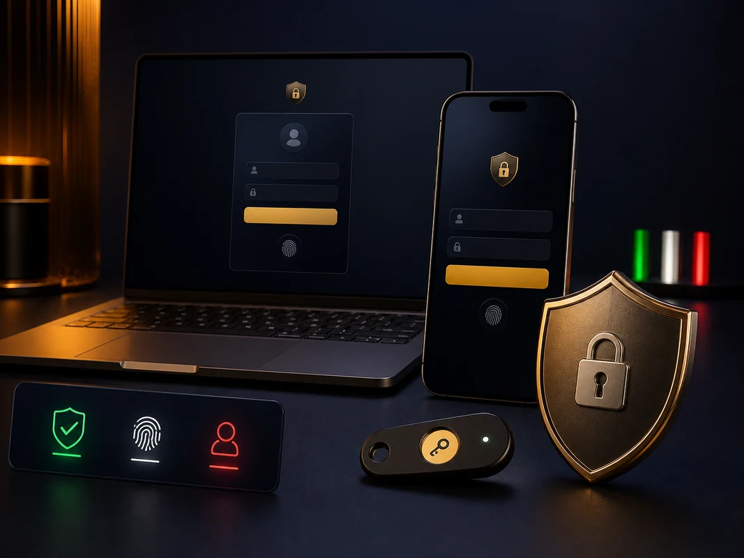 Sicurezza del login con dispositivi e protezioni originali